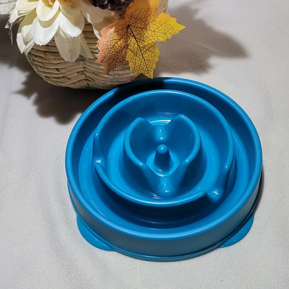 Outward Hound Turquoise Small/Medium Pet Dog Slow Feeder Bowl